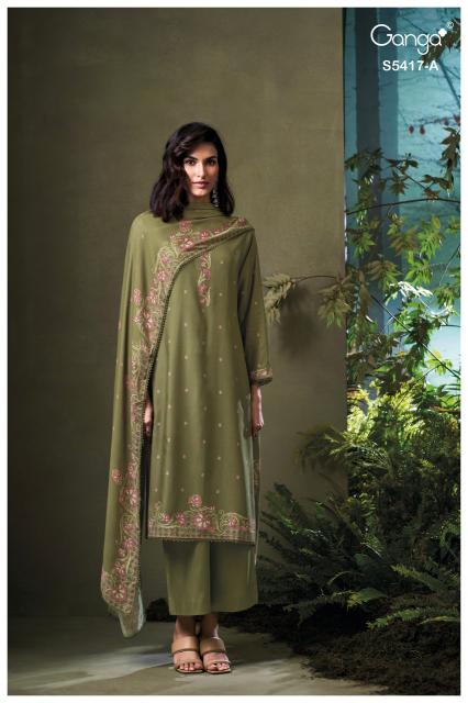 Ganga kenesi 5417 wax batik dress material wholesale
